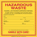 Labels Hazardous vinyl - FSL107